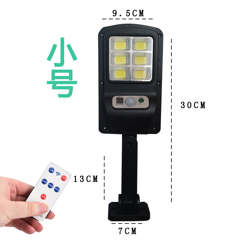 Lámpara solar del cuerpo humano del hogar Lámpara de jardín Lámpara de pared exterior con control remoto Iluminación exterior Lámpara led de calle integrada