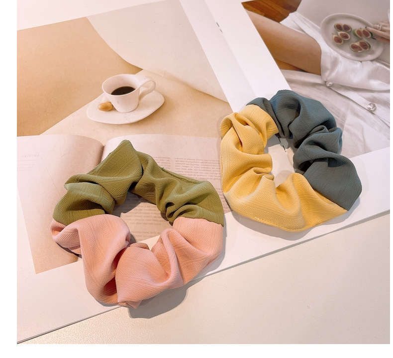 Korean Simple Color Matching Macaron Hair Scrunchies display picture 3