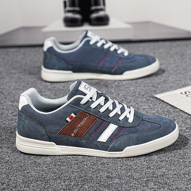 Zapatos de hombre de tamaño king size 45 y 48 zapatos de skate de hombre con un pedazo de tela casual zapatos de conducción de papás suaves