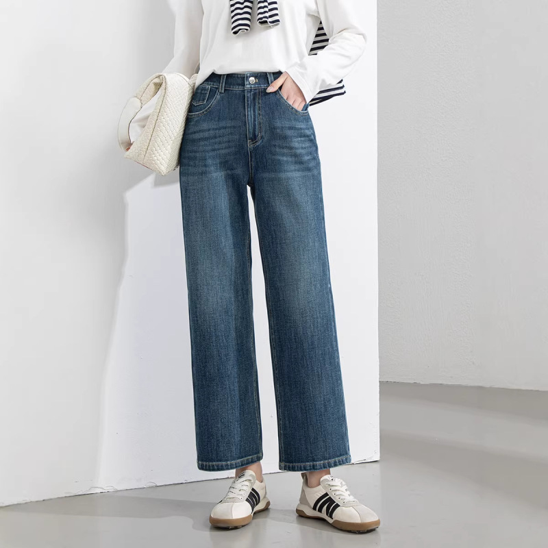 Xingge Four-Way Stretch Cropped Narrow Straight-Leg Jeans for Women, Summer 2026 New Style, Slimming, Versatile, Retro, Petite-Friendly Xingge Four-Way Stretch Cropped Narrow Straight-Leg Jeans for Women, Summer 2026 New Style, Slimming, Versatile, Retro, Petite-Friendly