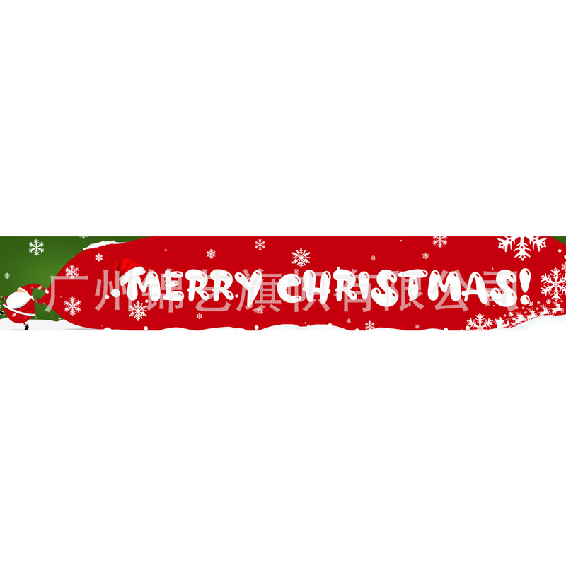 クロスボーダークリスマスパーティー装飾バナーサンタクロース雪だるまクリエイティブフラッグアレンジメント雰囲気バナー|undefined
