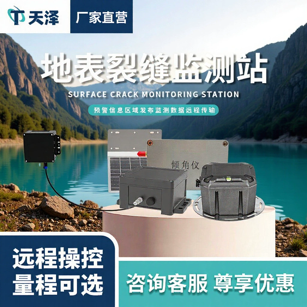 Монитор трещин, система мониторинга геологических катастроф на склонах, универсальная машина для мониторинга земляных трещин, станция мониторинга поверхностных трещин