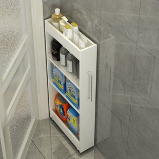Wholesale 13cm Kitchen Sliding Gap Storage Rack Floor-Standing Storage Cabinet Gap Cart Bedroom Ultra-Narrow Bathroom Storage