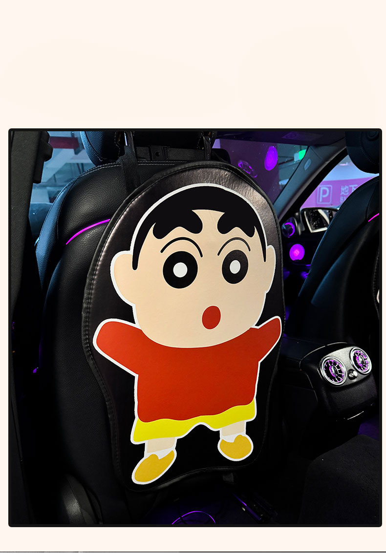 Cartoon Shin-Chan Anti-Kick Pad Universal Rear Seat Backrest Anti-Dirt Protective Pad Car Rear Seat Protection Pad Anti-Wear Pad