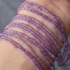 Cutting purple crystal
