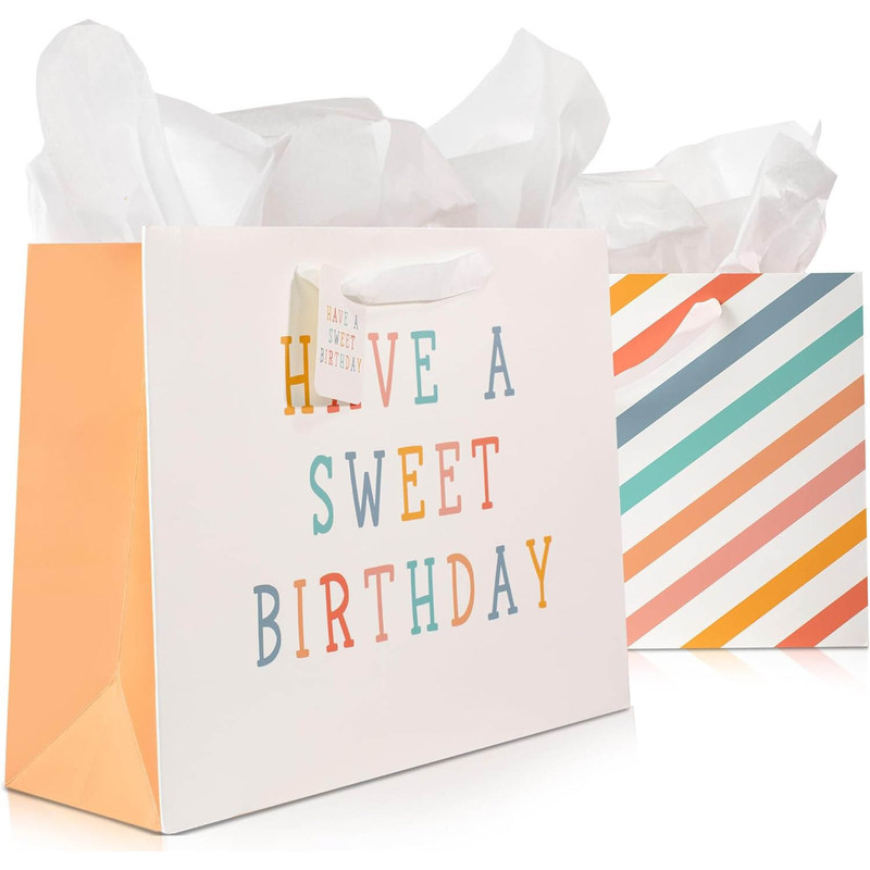 Amazon Gift Bag, High-End Ins with Handle, Exquisite Birthday Gift Bag, High-Looking and High-End White Cardboard Bag Amazon Gift Bag, High-End Ins with Handle, Exquisite Birthday Gift Bag, High-Looking and High-End White Cardboard Bag