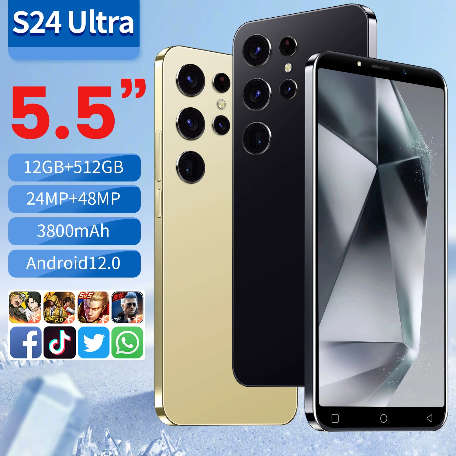 Мобильный телефон, умные часы, S24, 12ГБ, 512ГБ, Android