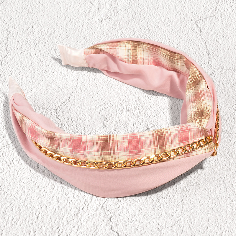 Korean Lattice Chain Headband display picture 9