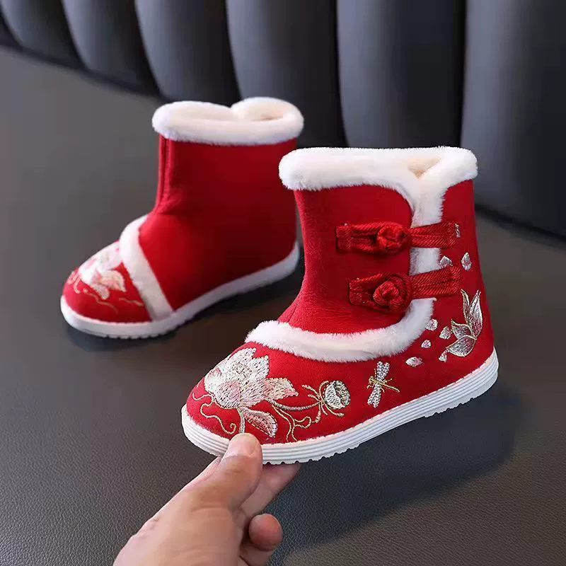 Hanfu обувь для девочек зимний китайский стиль