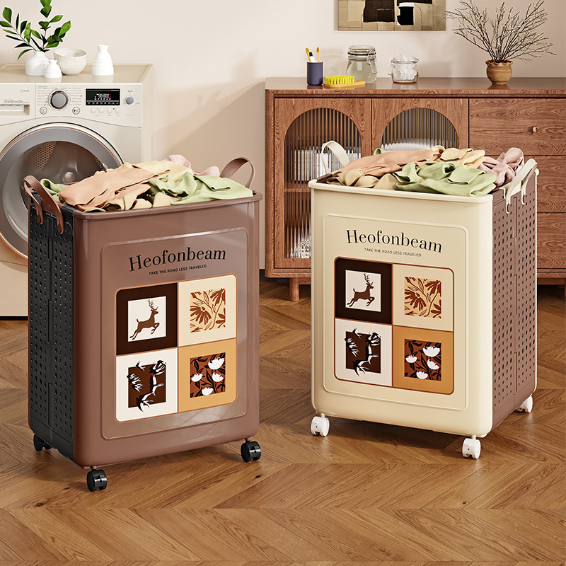 Folding Dirty Clothes Basket Household Laundry Basket Storage Large Storage Basket Dirty Clothes Basket Balcony Bathroom Dirty Clothes Storage Basket