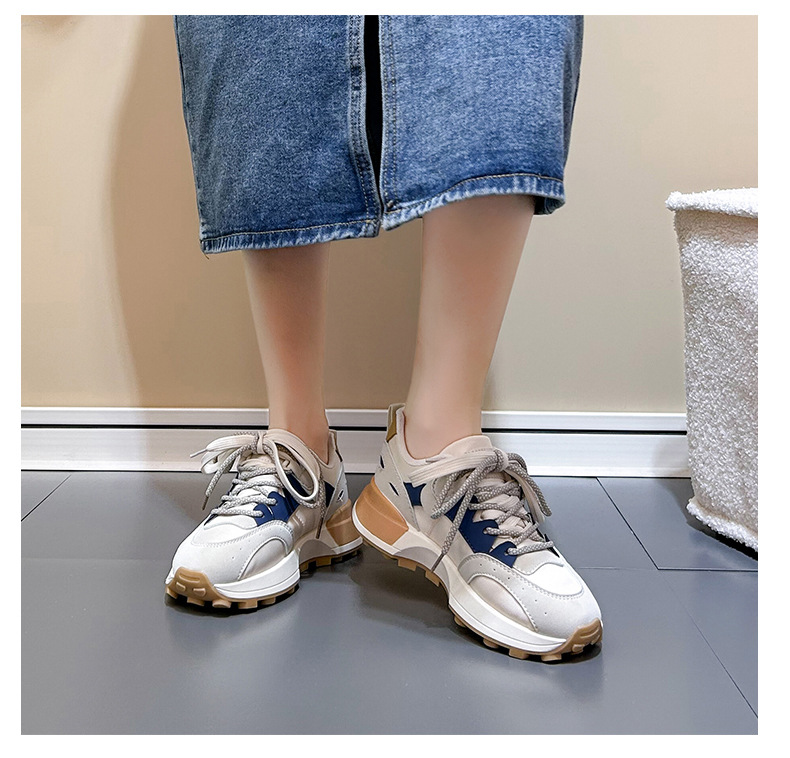 Damen-Freizeitschuhe, Wanderschuhe, Turnschuhe, synthetisches, langlebiges, gepolstertes, leicht zu reinigendes Schuhwerk_voghion.com