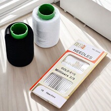 手工缝线黑白家用缝衣线衣服diy耐用线缝纫线缝补套装手缝针其它