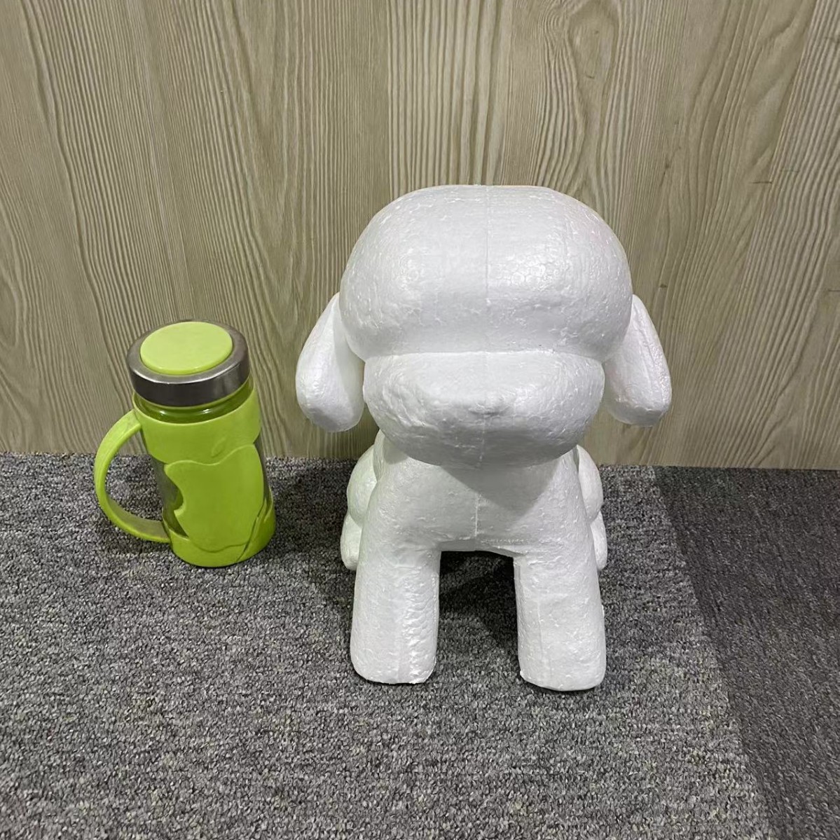 Oso de espuma directo de fábrica blanco DIY material de arreglo floral hecho a mano Día de San Valentín Rosa oso con juguete