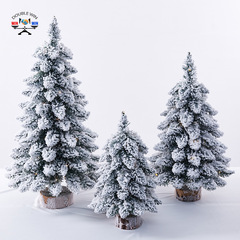 工場直売小型ミニクリスマスツリーランプ付きデスクトップ装飾品垂れ下がった北欧風植毛落雪木