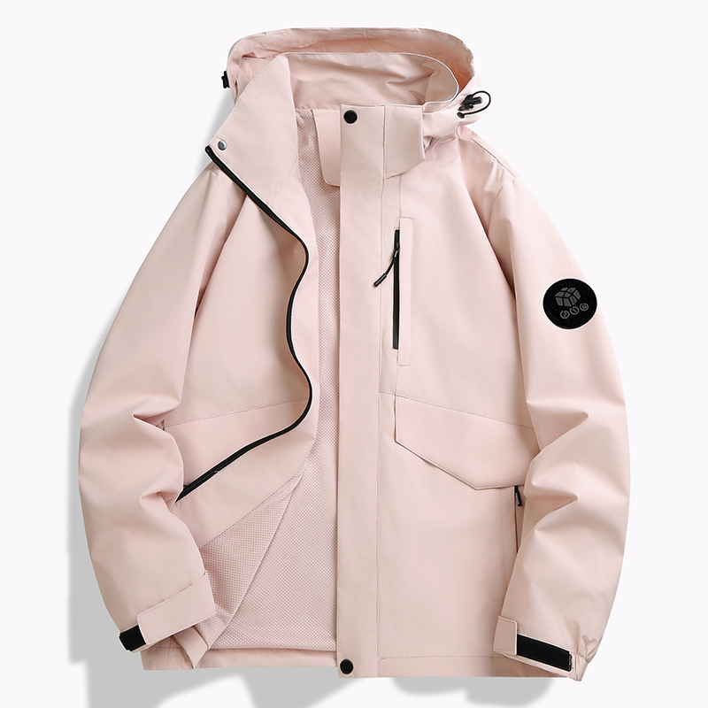Spring and Autumn Outdoor Jackets for Men and Women, Suitable for Hiking and Travel, Windproof, Waterproof, and Cold-Resistant All-In-One Jackets, Trendy Outerwear