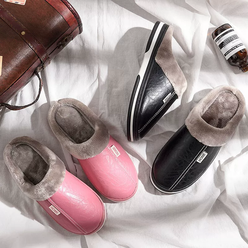 Домашние непромокаемые хлопковые тапочки больших размеров Eleven Step, мужские зимние домашние теплые Нескользящие хлопковые туфли, Мужская зимняя обувь