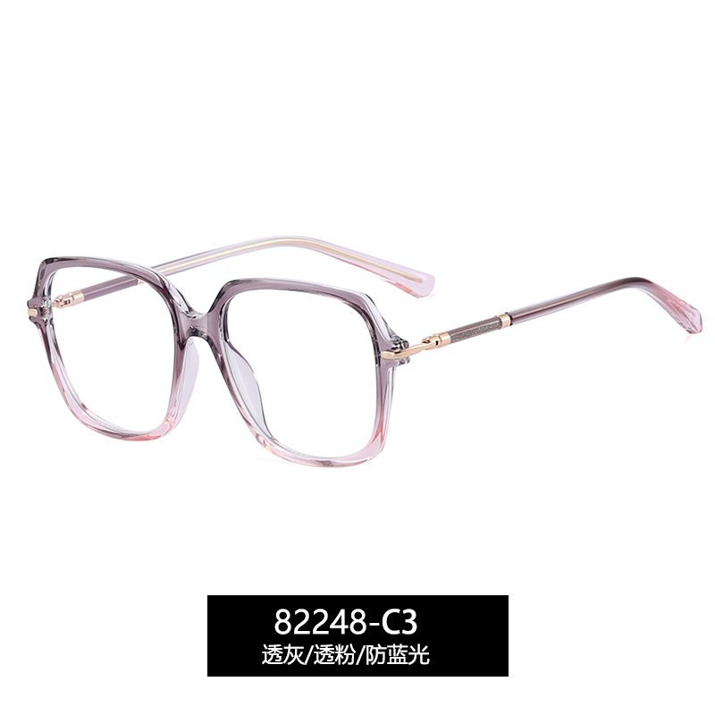 82248 nuevo marco óptico de lujo europeo y americano de mujer fábrica de gafas de miopía spot pin de pegamento de oro marco de gafas CP image 9