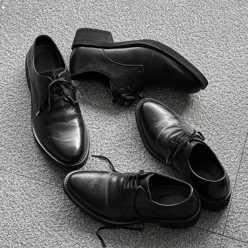 Черные волшебники сапоги с толстой подошвы ретро с острым дымом сапоги пара с той же парой Челси Мартин сапоги 13137-J