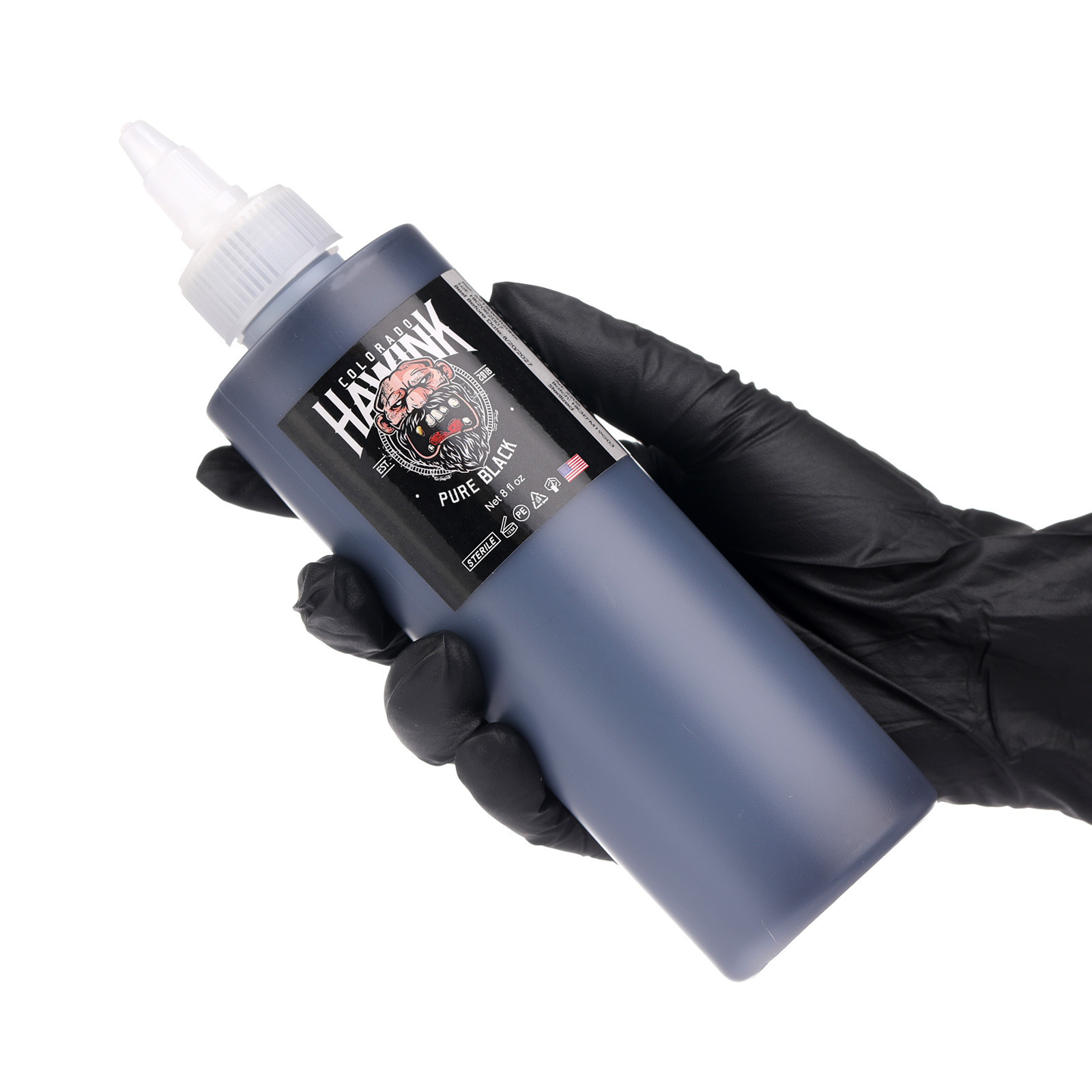 Tinta de tatuaje Haiwnk 240ml botella grande tinta de tatuaje negro pigmento de tatuaje negro equipo de tatuaje transfronterizo