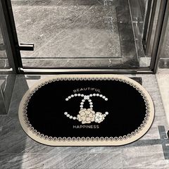 珪藻泥マットフランス式小香風吸水速乾浴室トイレ足マット家庭用滑り止め耐汚れマット