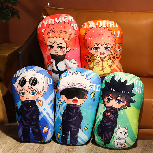 2D Animation Spell Return Peripheral Pillow Gojo Wuhu Stick Yuhito Plush Doll Wholesale
