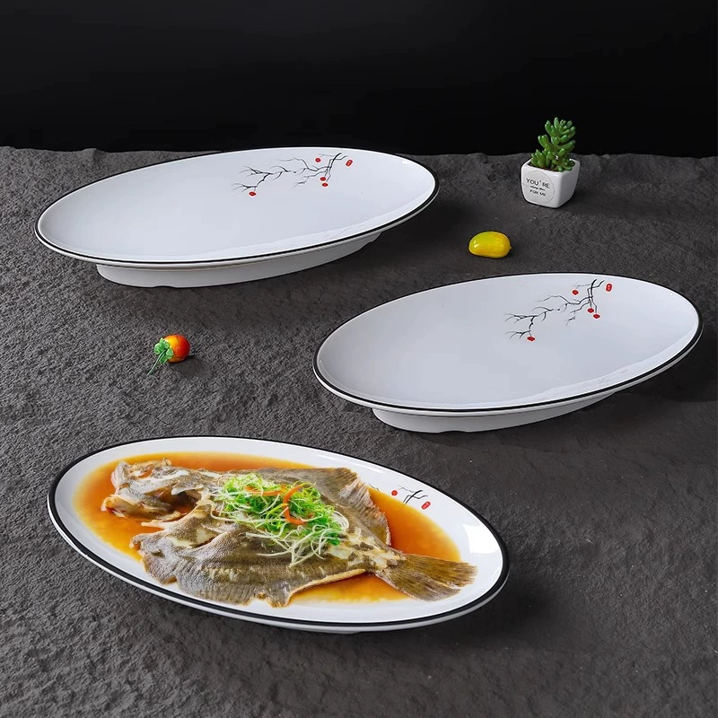 Miamine Hotel Овальная рыбная тарелка для бизнеса