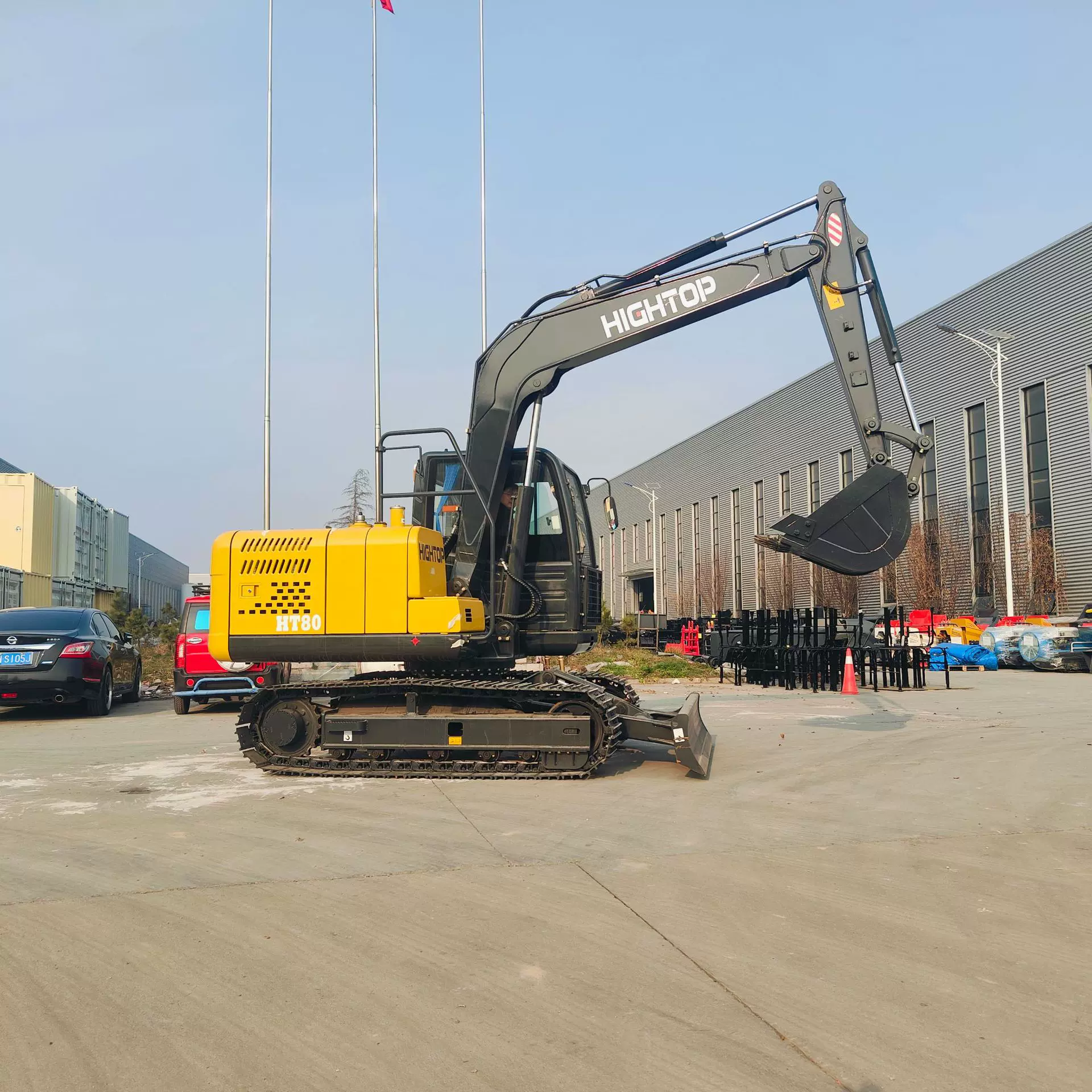 源头工厂小型履带挖掘机 市政建筑土方工程勾机 HT80矿用挖掘机