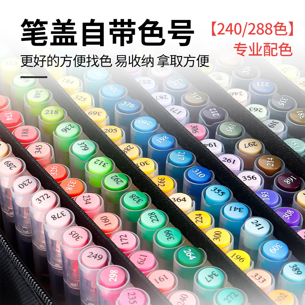 Bolsa de tela marcador bolígrafo conjunto de pintura papelería caja de regalo para estudiantes graffiti dibujado a mano libro de mano especial blando acrílico marcador de cabeza