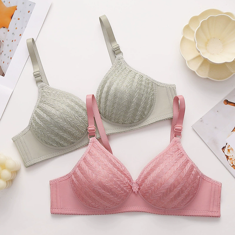 Thin underwear for mother, push up bra, comfortable wireless bra, breathable bra top, for middle age