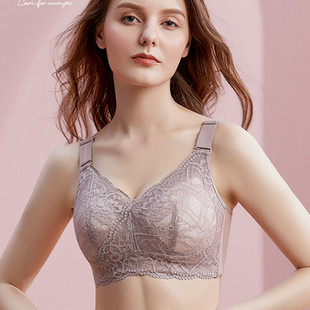 Bra Intimates for Women with Large Breasts, Small and Thin, No Steel Ring, Secondary Breast Adjustment, Full Cup