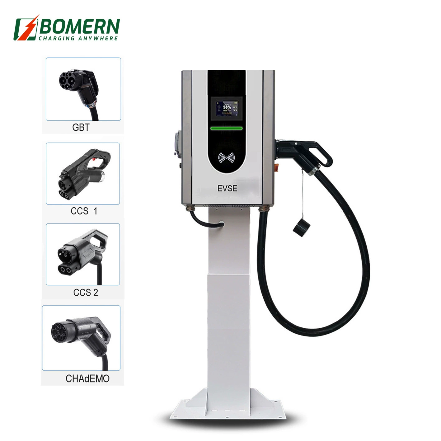 7KW/15KW Электромобиль зарядная станция постоянного тока Быстрая настенная зарядная свая BYD Tesla Европейский стандарт