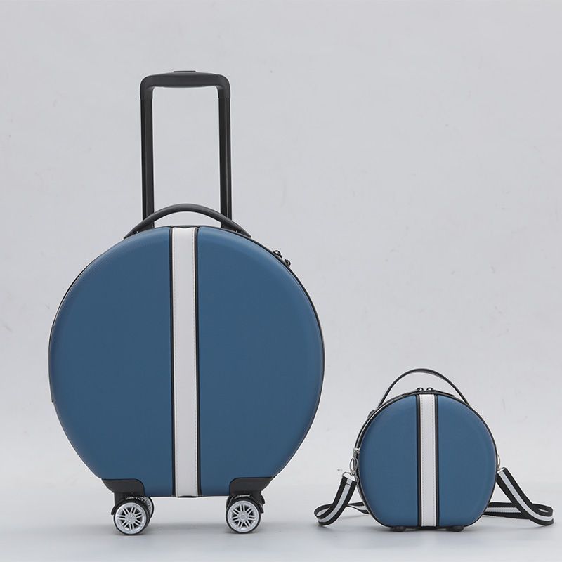 Round 18-inch luggage Women's trolley case small lightweight boarding case password case Student 20 suitcase