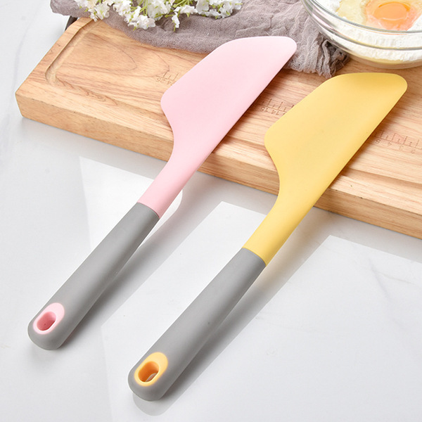 Cream heat-resistant silicone big scraper