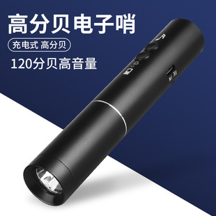 Cross-Border Electronic Whistle Rechargeable Emergency Electronic Whistle Traffic Command Pet Training Sports Referee Outdoor Lighting