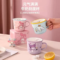 三丽鸥 По-настоящему авторизованная керамическая молочная чашка с большой усиками собака Melody студентский завтрак чашка с молоком