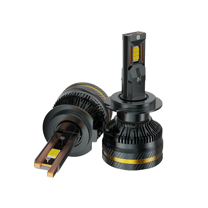宽电压12-24V汽车LED大灯h7灯泡h4远近一体强光h11改装9005车灯|undefined