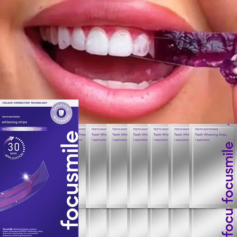 Focusmile púrpura pasta de dientes ventas transfronterizas v34 color blanqueador pasta de dientes