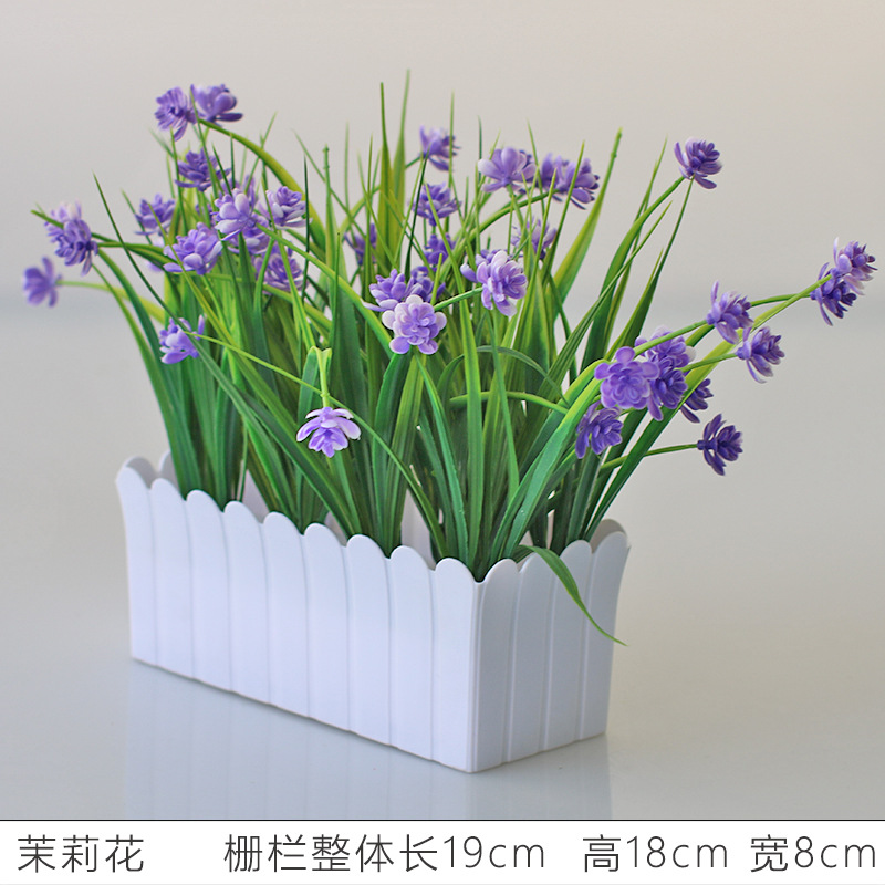 Flor artificial jardín de flores de plástico traje de valla de flores artificiales decoración de la ventana interior y exterior decoración floral decoración de la Mesa maceta flor