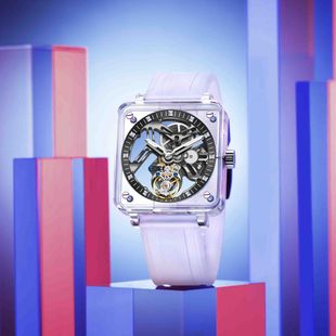 Aesop Factory Direct Sale 2025 New Transparent Case Transparent Bottom Manual Tourbillon Watch 7058G-B