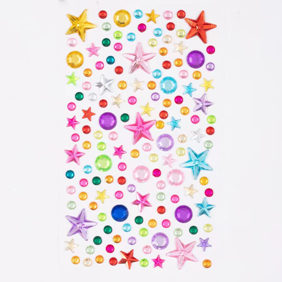 큰 다섯개 별 보석