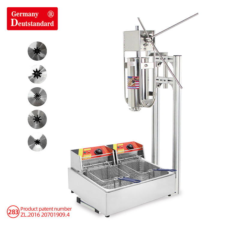 拉丁果机吉事果  西班牙油条机 吉拿果 12L炸炉小吃设备