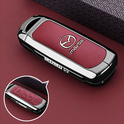 Static Rod/Key Bag | Angkesela Cx5 Atez Cx9 - model-b-3-button-red-leather-single-shell