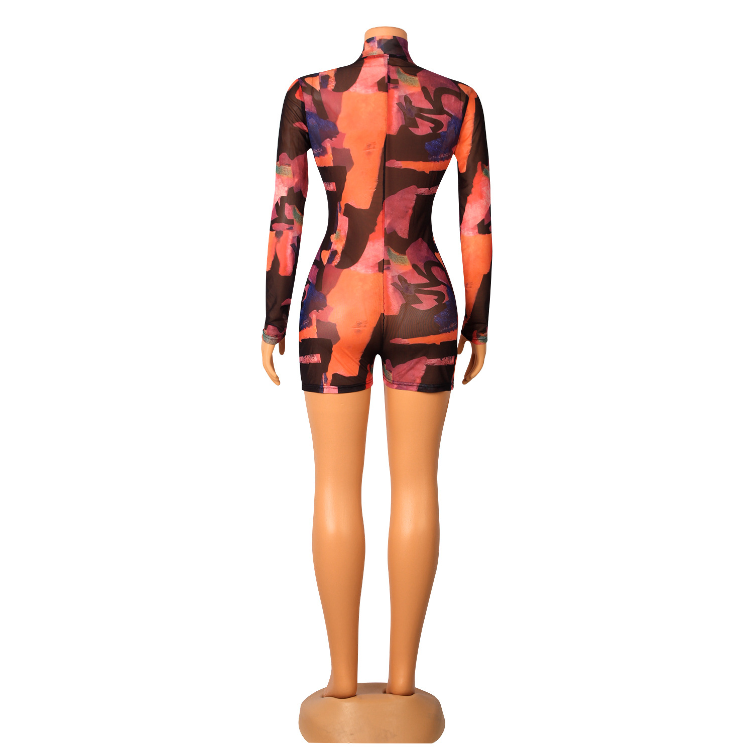 Women Clothing Sexy Digital Printing Jumpsuit