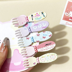 新しいフォークかわいいアクリル子犬骨ヘアピンガーリーハートカモノハシクリップ細断ヘア前髪クリップヘアピンヘアアクセサリー