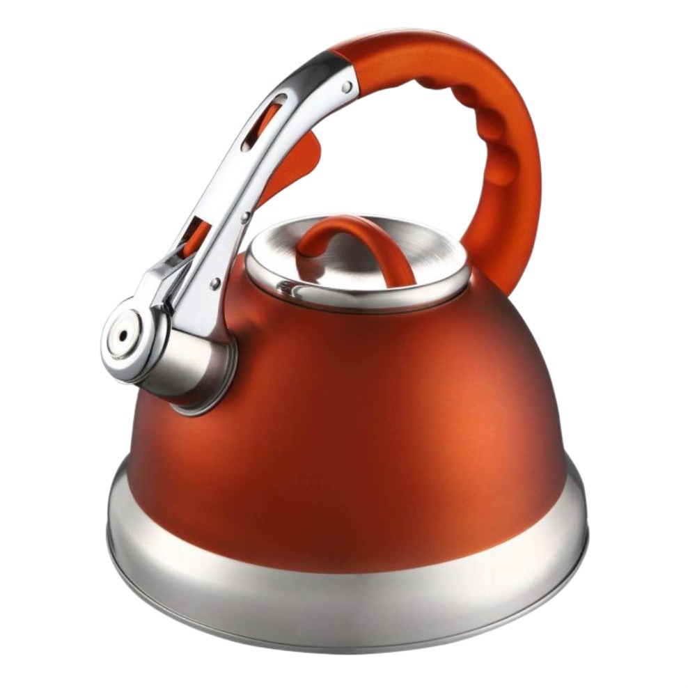 Hervidor Silbante KV-110 de Acero Inoxidable 201, Compatible con Inducción, para Cocina