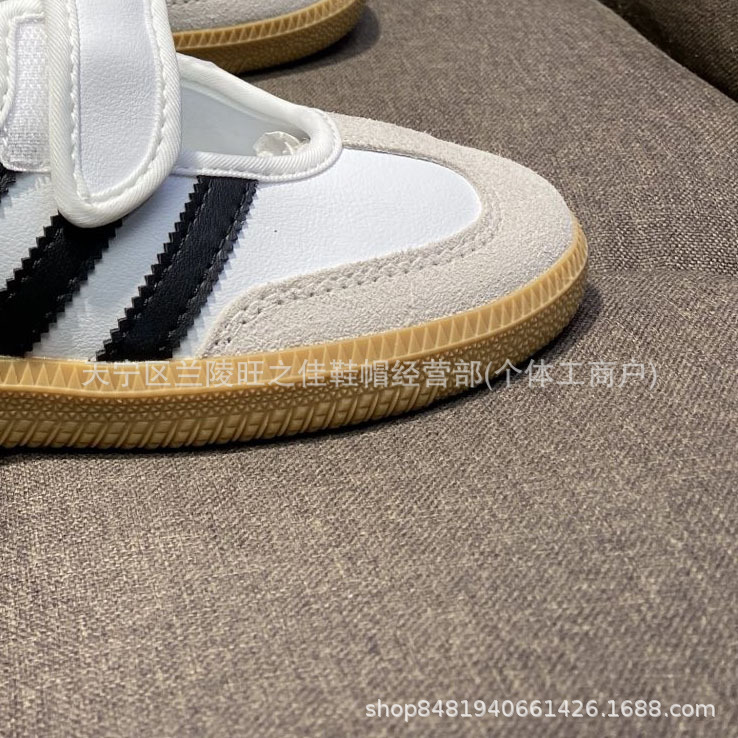 2025 Classic Replica Sneakers New Ad Mary Jane Velcro Buckle Imitation Slippery Rubber Sole Ballet Shoes for Women