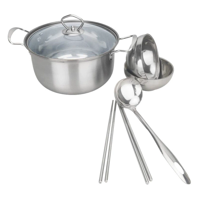 Пищевая кухонная утварь из нержавеющей стали Zunfu, подарочный набор кастрюль и миска, кухонный горшок, банка, страховка, подарочный набор кастрюль для мероприятий