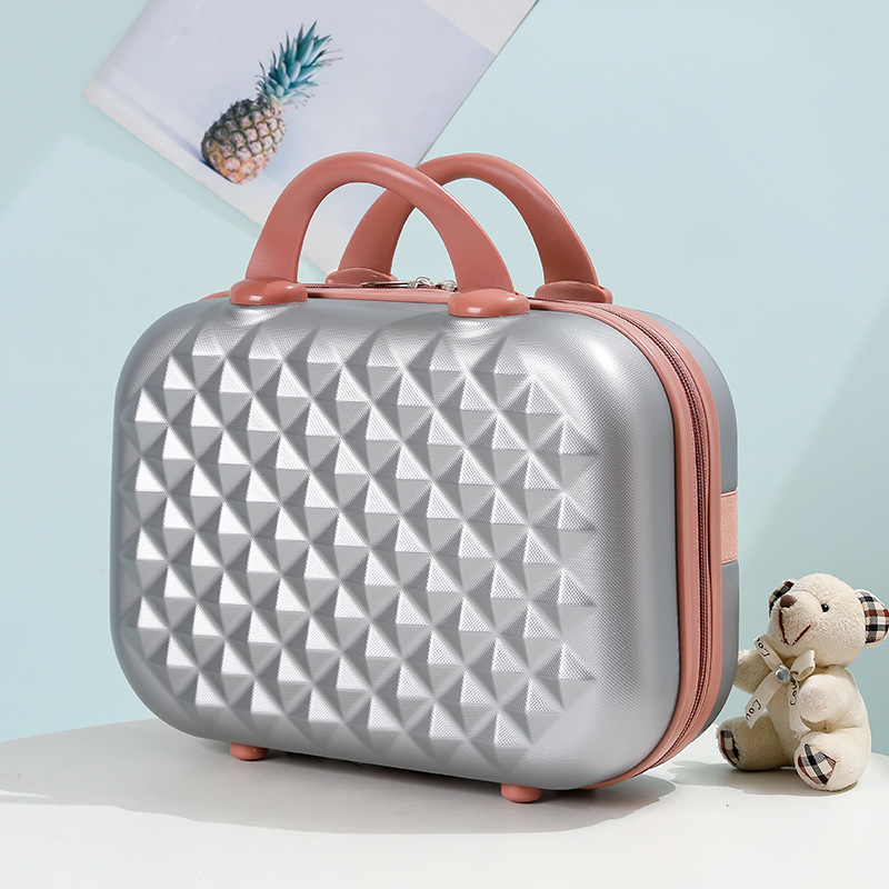 14 pulgadas mini Corea del Sur cremallera retro portátil caso cosmético niño y madre equipaje regalo caso bolsa de cosméticos bolsa al por mayor