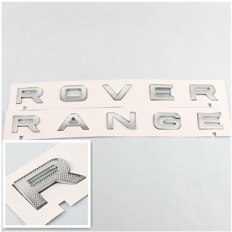Land Rover car emblem, letters RANGE ROVER, Aurora, Velar, Range Rover Sport, English front and rear emblems, modification