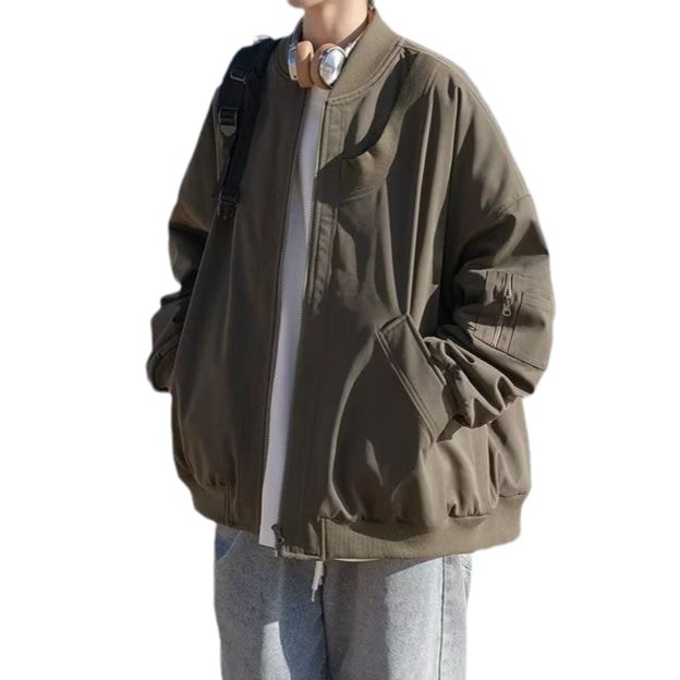 1 Autumn Winter New Pilot American High Street Workwear Retro Trendy Brand Baseball Jacket Coat Men's Clothing_voghion.com